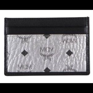 MCM ‘Visetos’ Canvas Mini Card Case Wallet